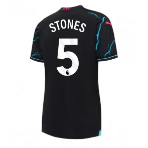 Lacne Ženy Futbalové dres Manchester City John Stones #5 2023-24 Krátky Rukáv - Tretina